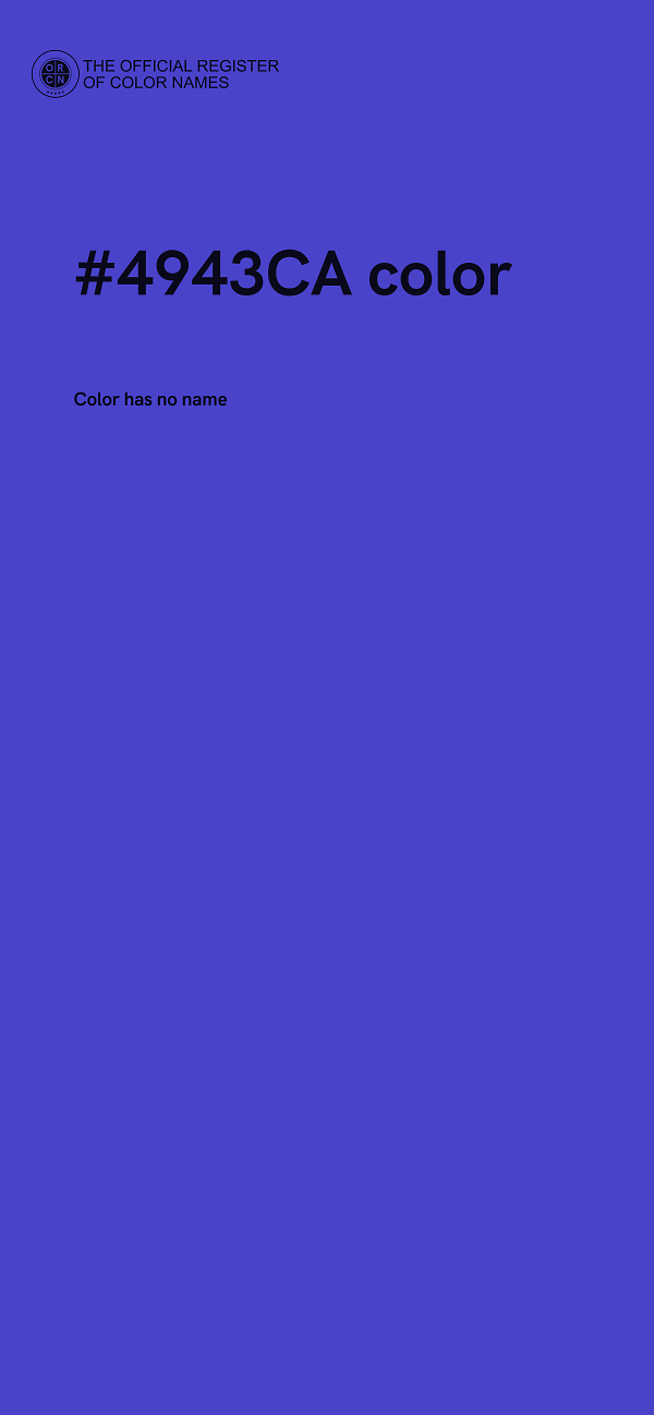 #4943CA color image