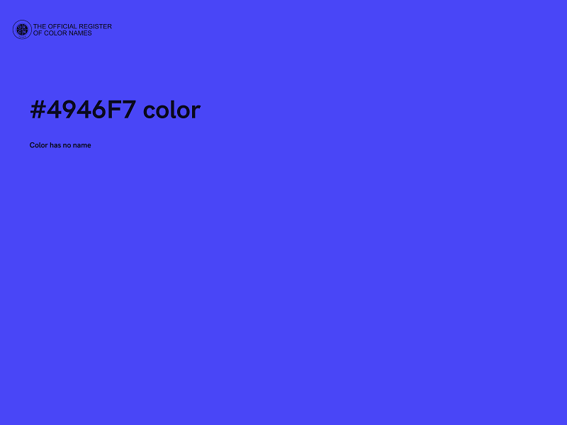 #4946F7 color image