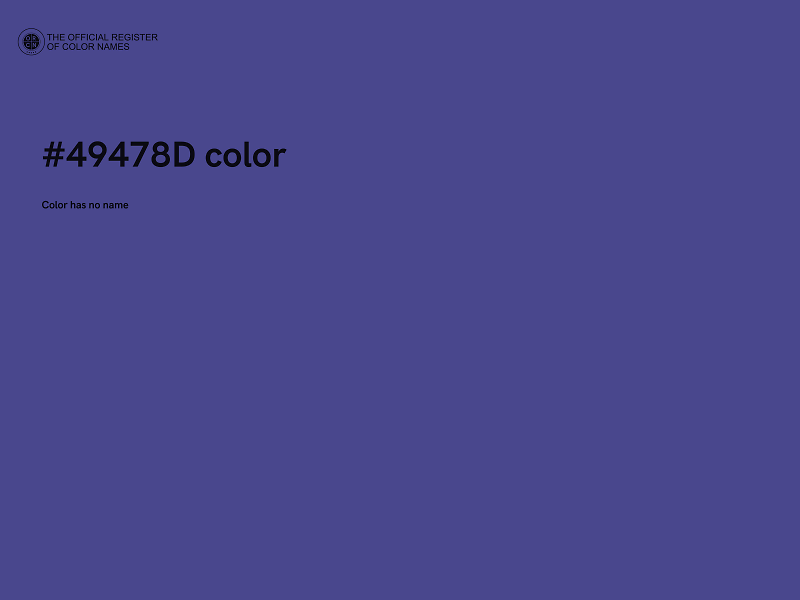 #49478D color image