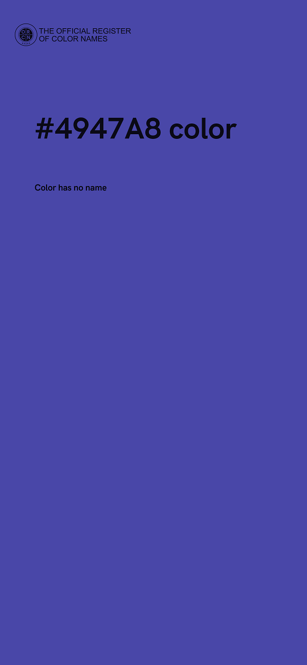 #4947A8 color image