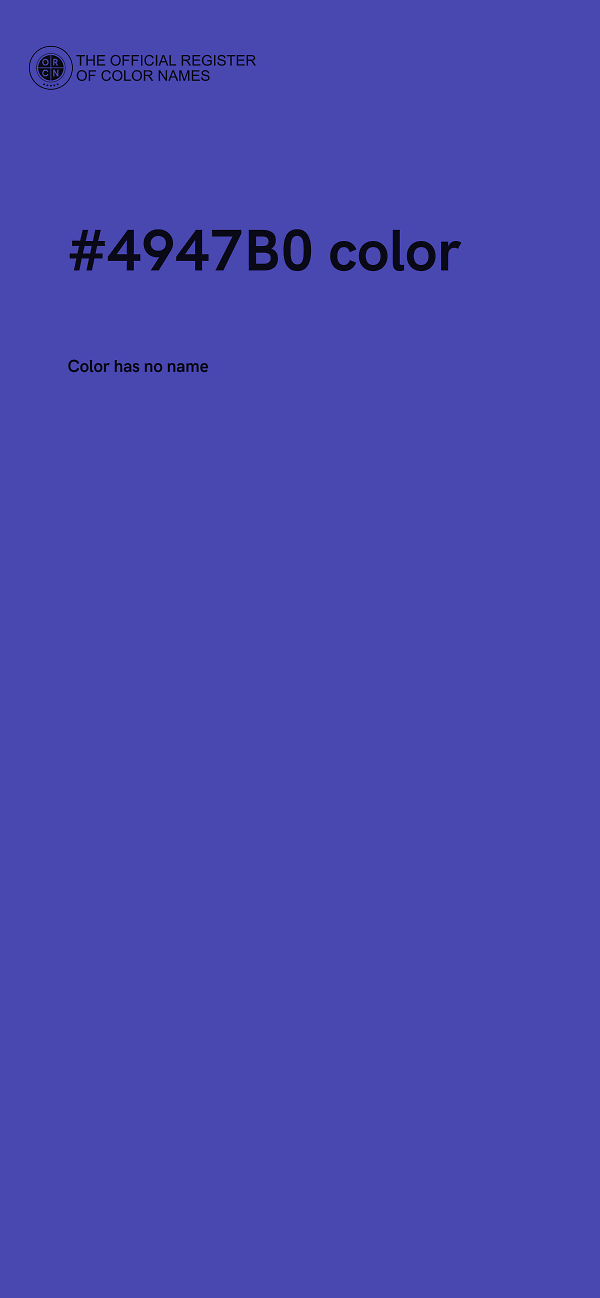 #4947B0 color image