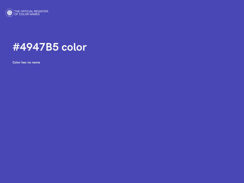 #4947B5 color image