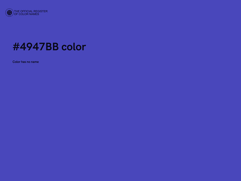 #4947BB color image