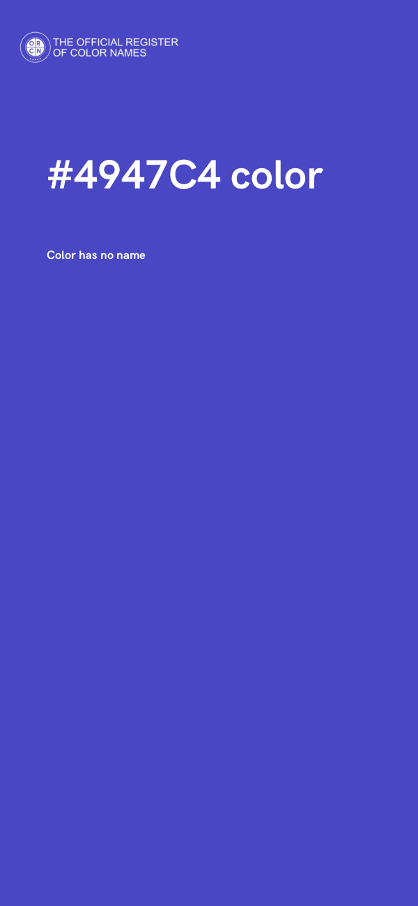 #4947C4 color image