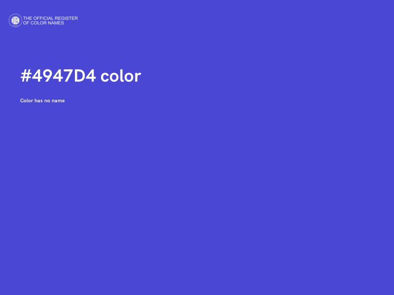 #4947D4 color image
