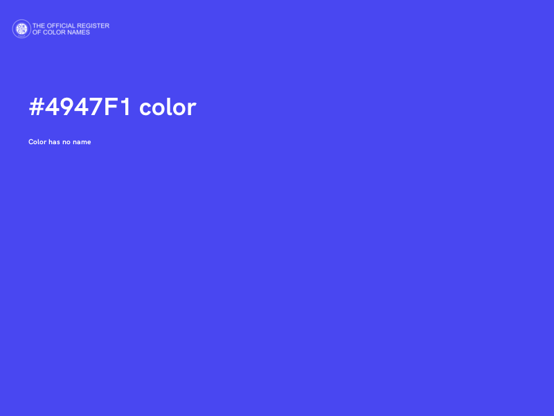 #4947F1 color image
