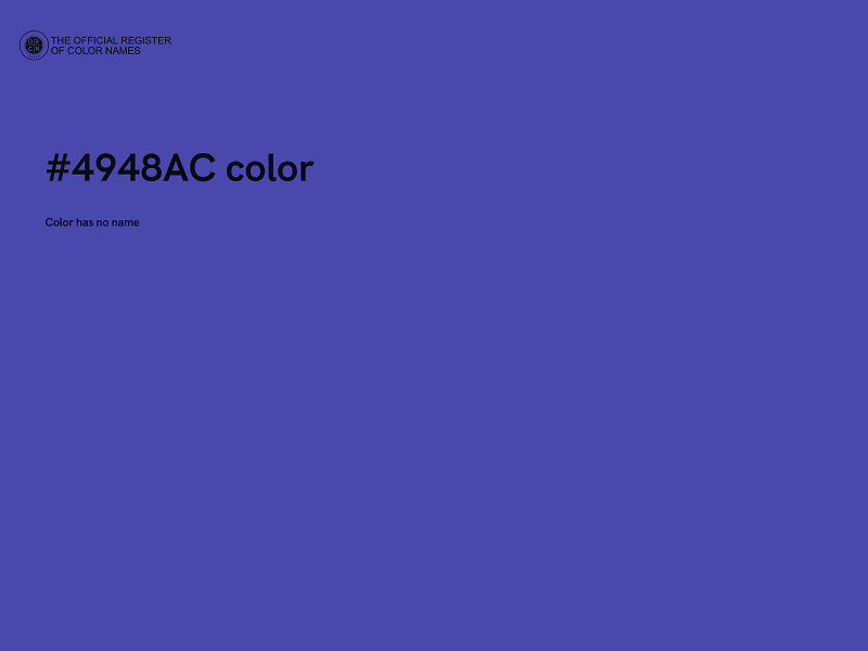 #4948AC color image