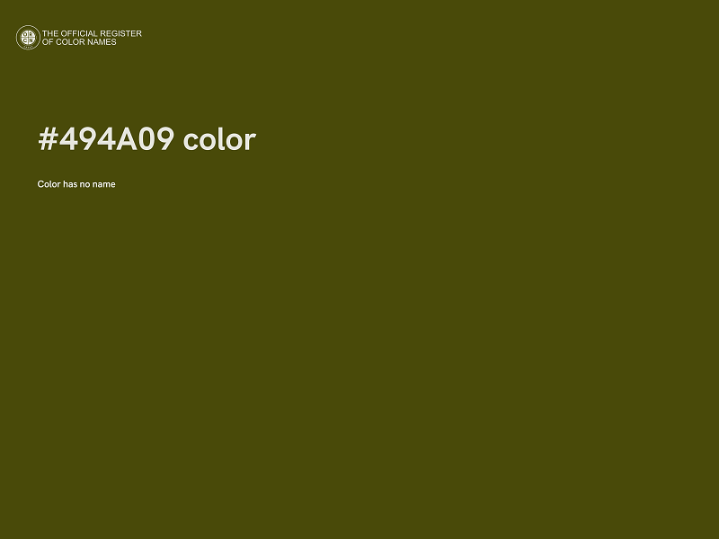 #494A09 color image