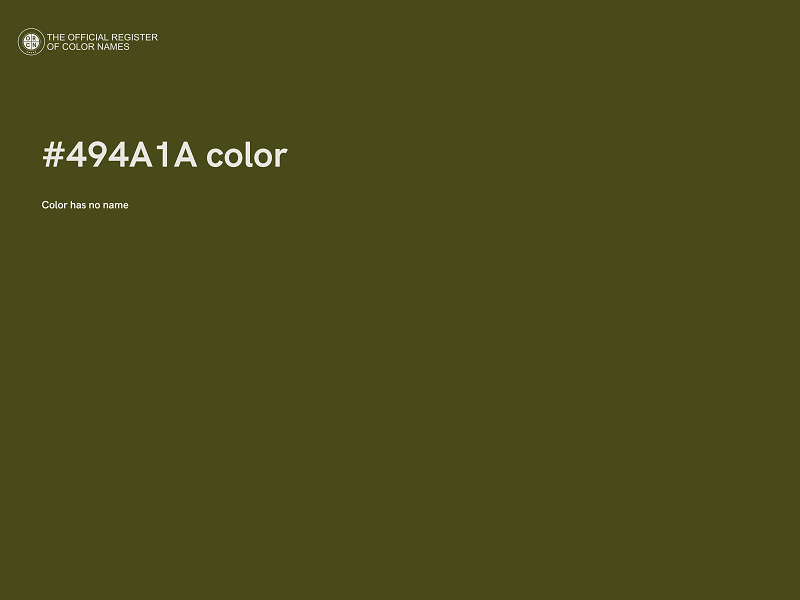 #494A1A color image