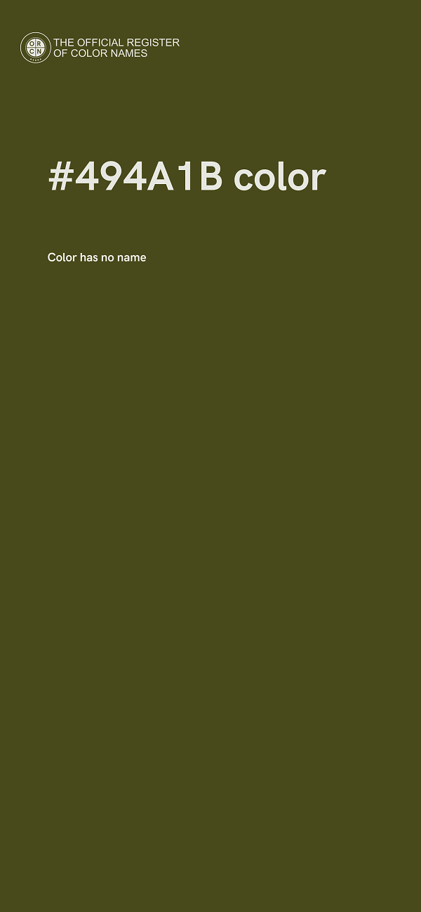 #494A1B color image