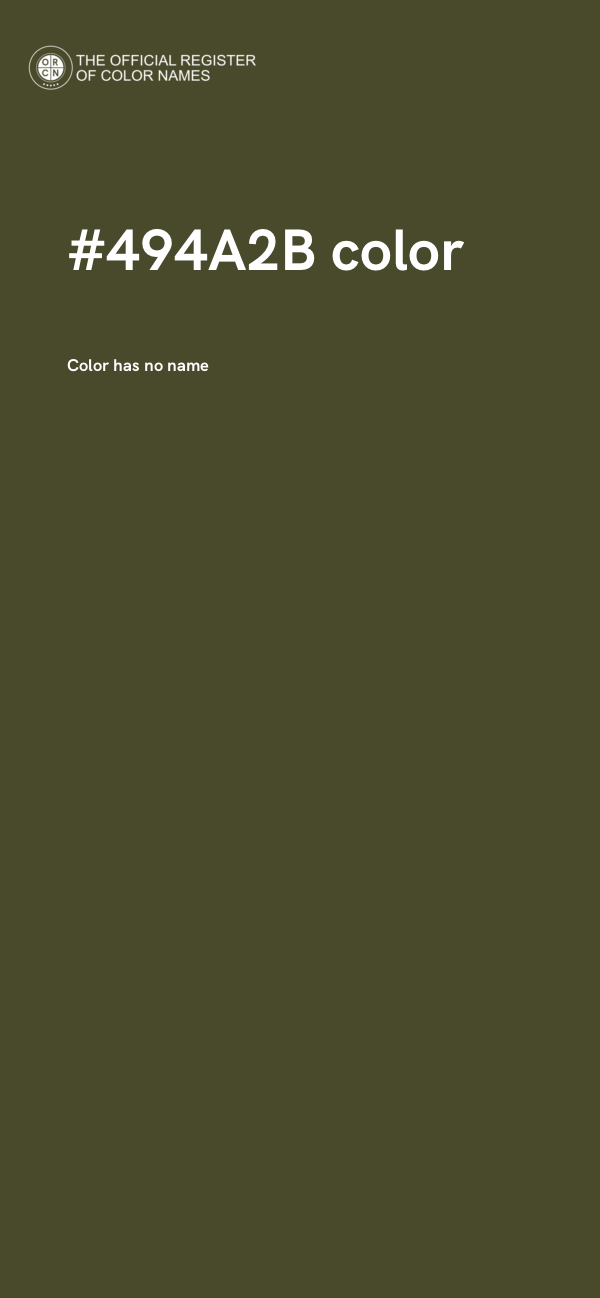 #494A2B color image