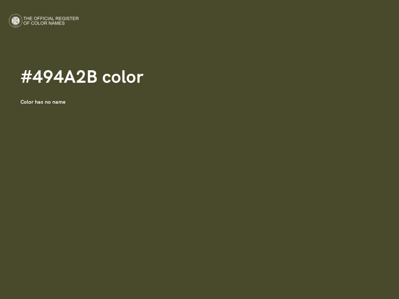 #494A2B color image