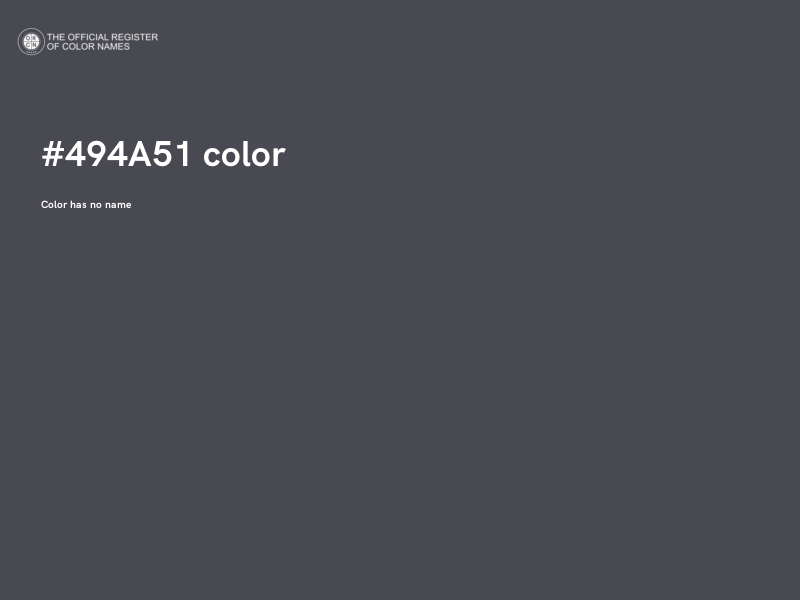 #494A51 color image