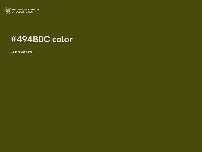 #494B0C color image