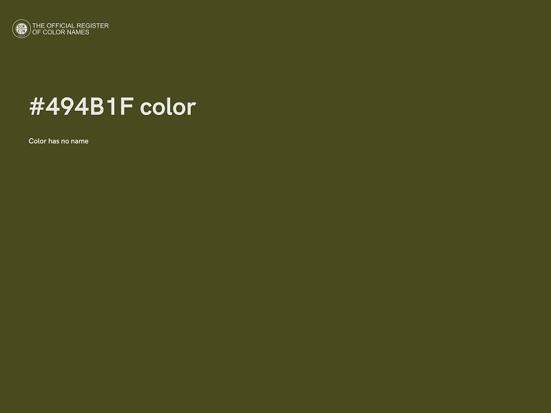 #494B1F color image