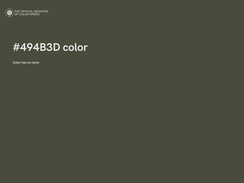 #494B3D color image