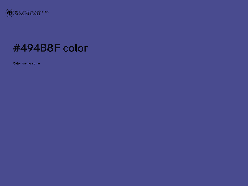 #494B8F color image