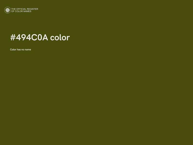 #494C0A color image