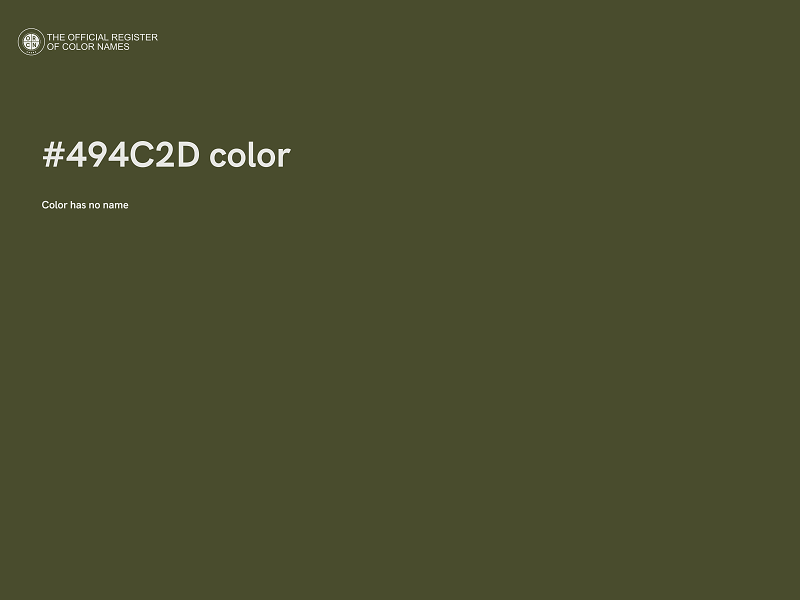 #494C2D color image