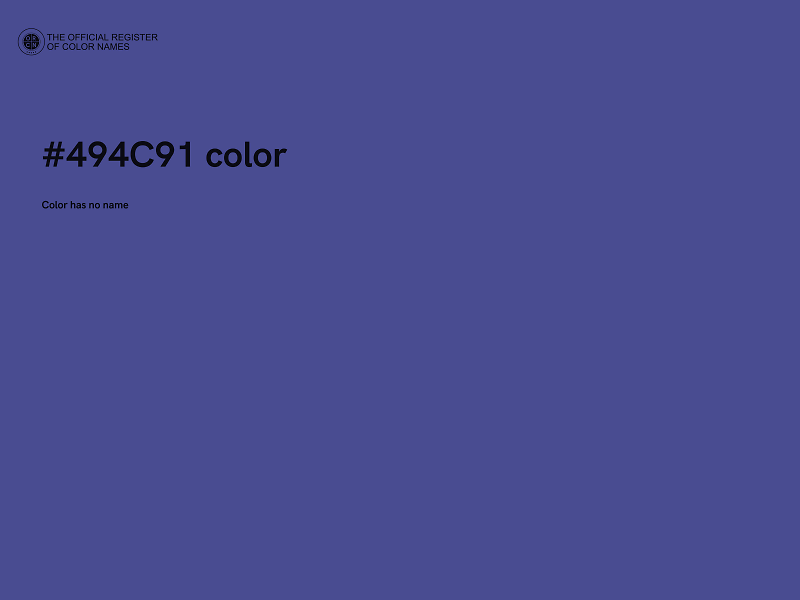 #494C91 color image
