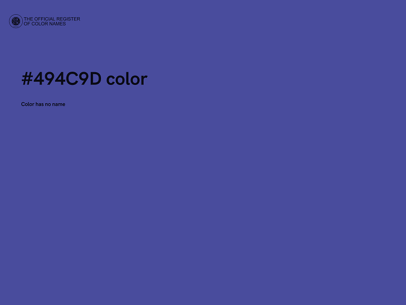 #494C9D color image