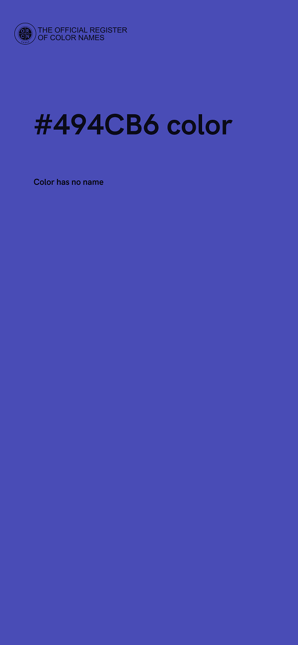#494CB6 color image