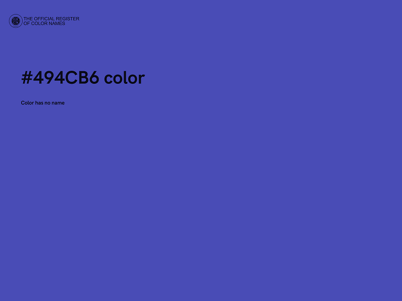 #494CB6 color image