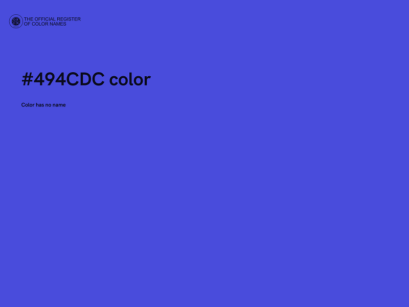 #494CDC color image