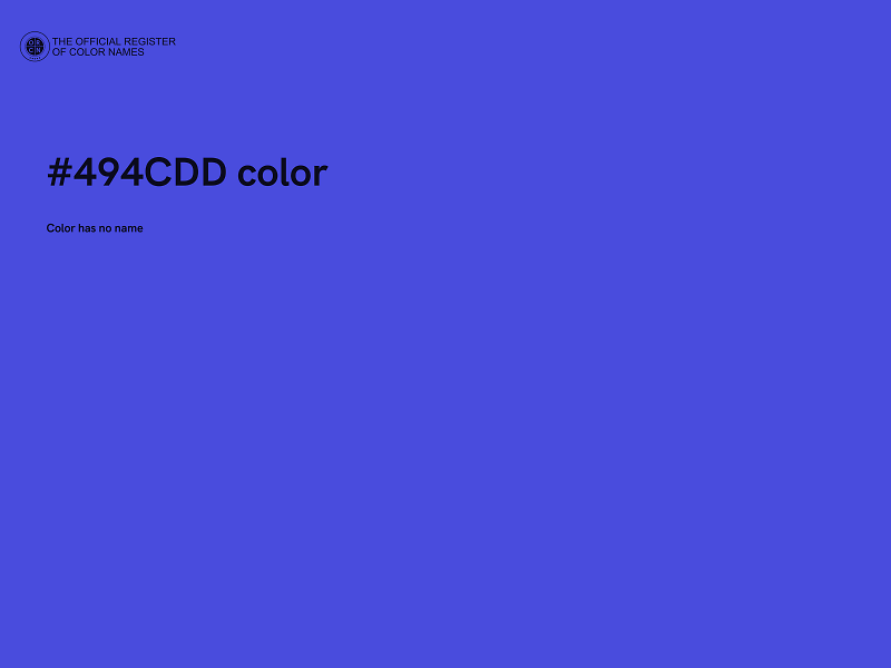 #494CDD color image