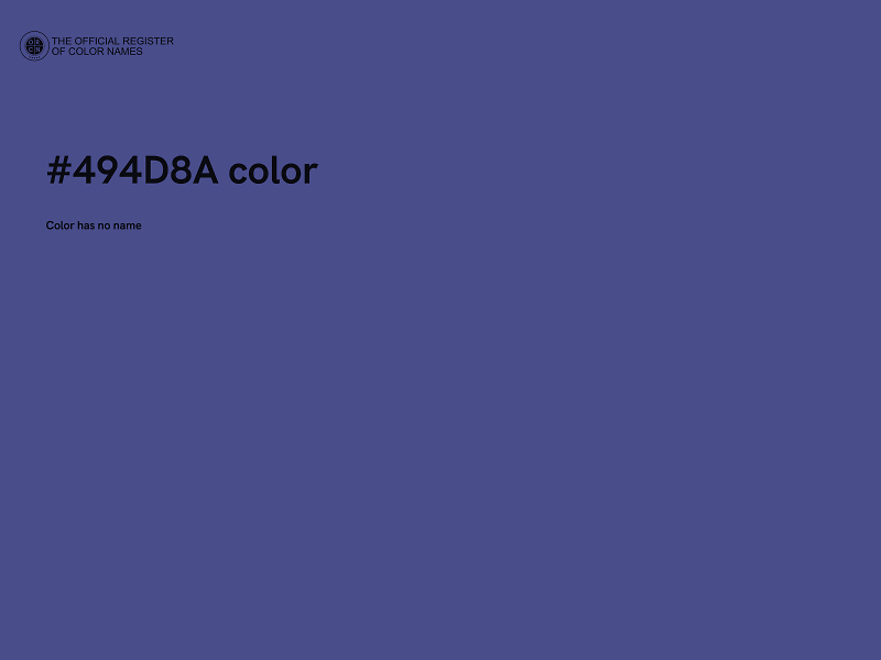 #494D8A color image