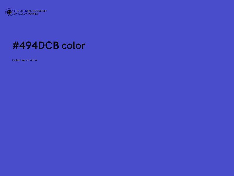 #494DCB color image