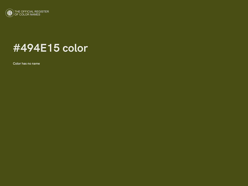 #494E15 color image