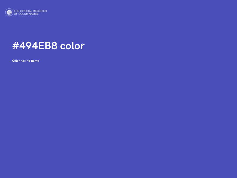 #494EB8 color image