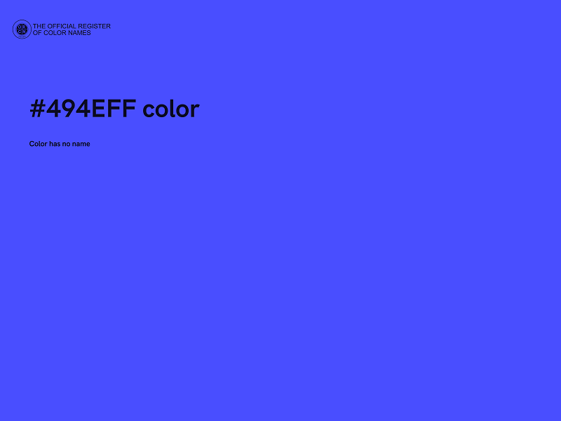 #494EFF color image