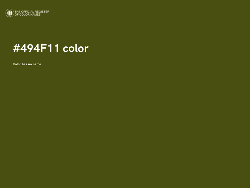 #494F11 color image
