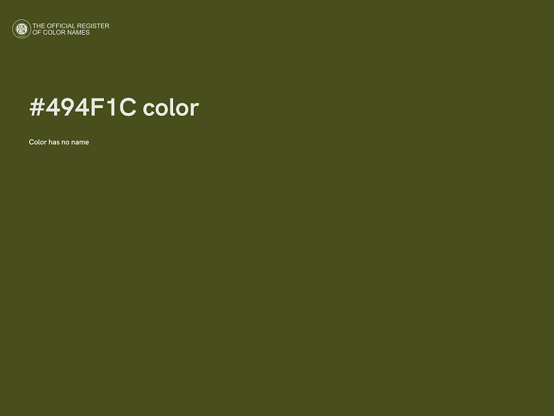 #494F1C color image