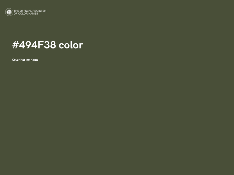 #494F38 color image