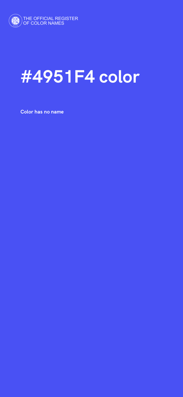 #4951F4 color image