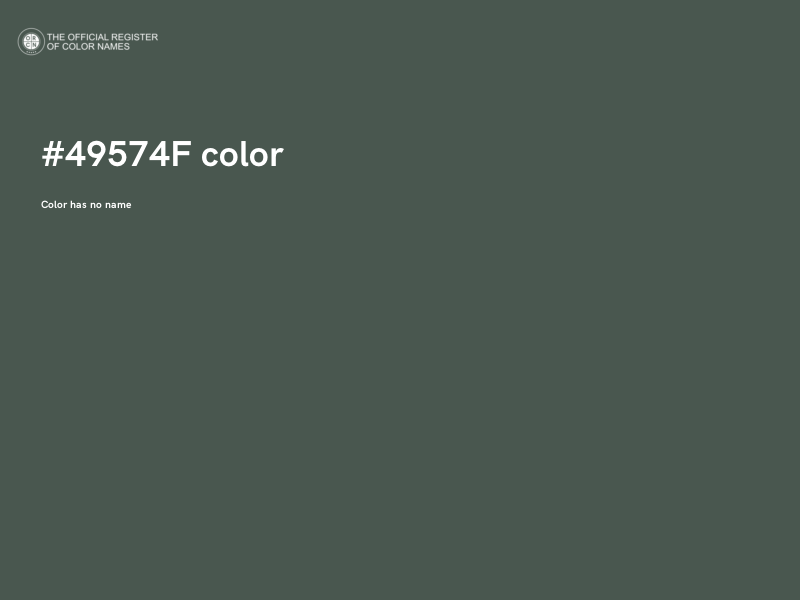 #49574F color image