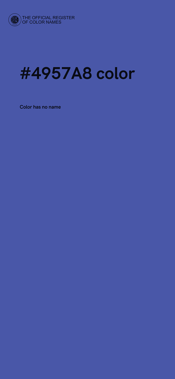 #4957A8 color image