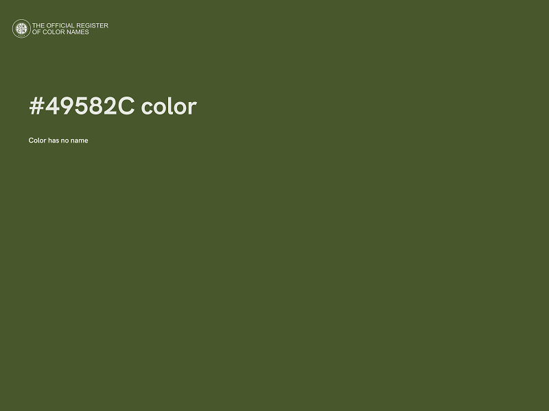 #49582C color image