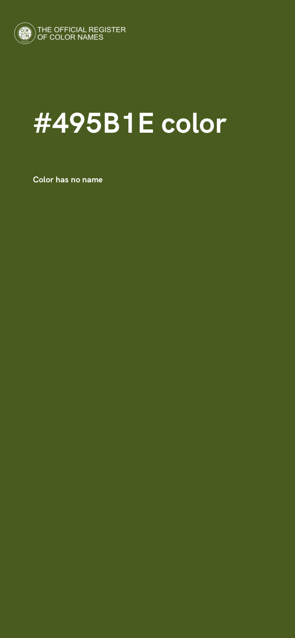 #495B1E color image