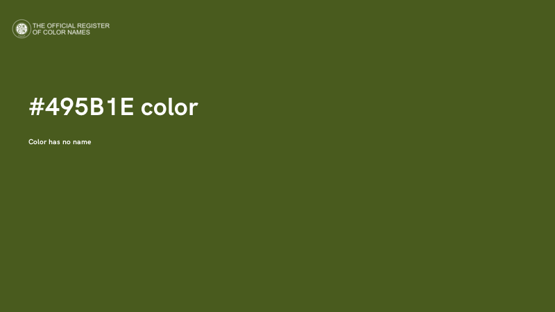 #495B1E color image