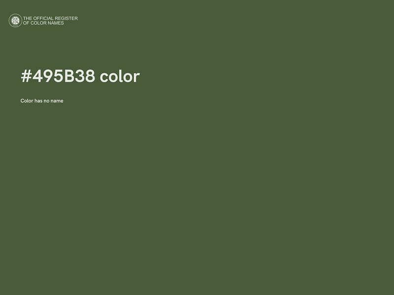 #495B38 color image