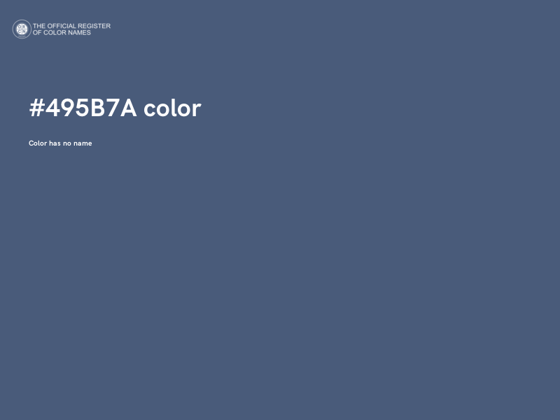 #495B7A color image