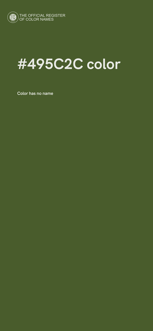 #495C2C color image