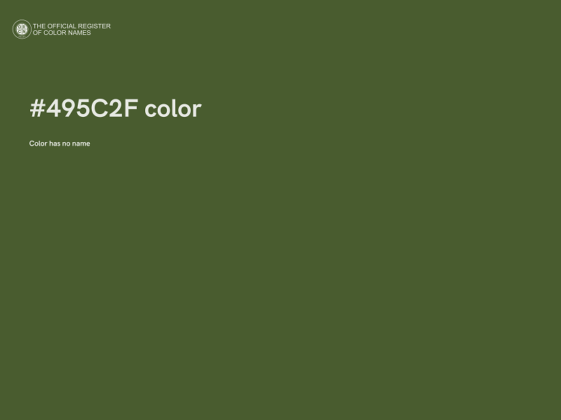 #495C2F color image