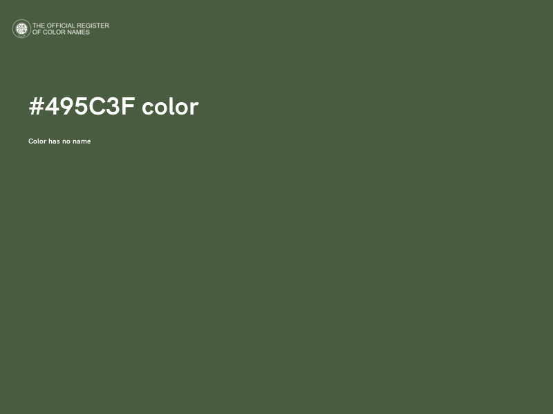 #495C3F color image