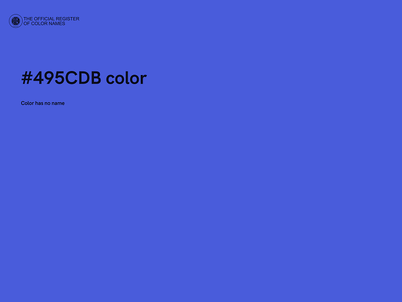 #495CDB color image