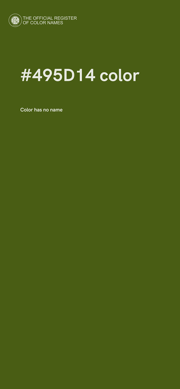 #495D14 color image